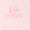 Dors-bien effet velours manches longues rose clair bébé fille