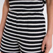 Short effet crochet noir femme