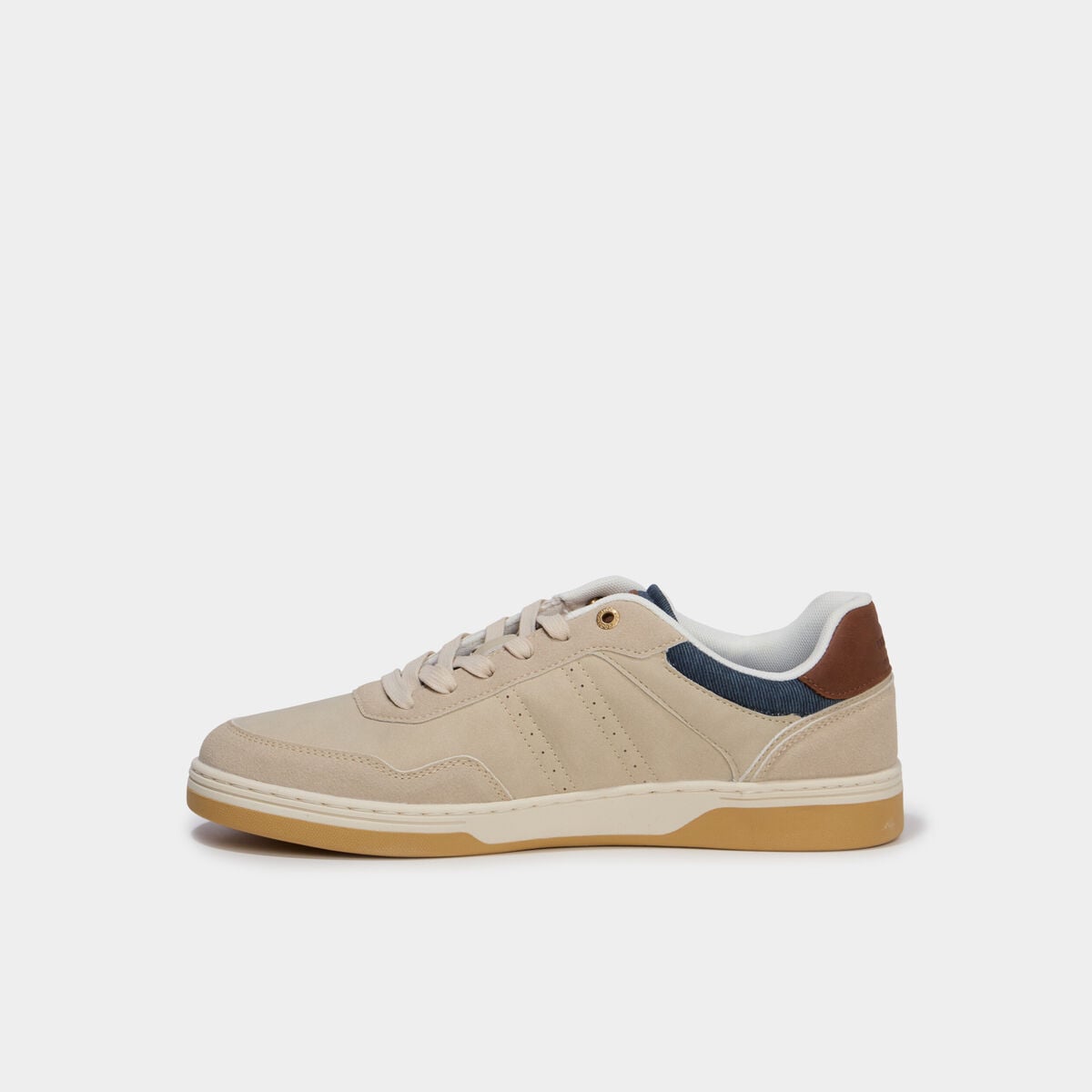 Tennis basses &agrave; lacets Lee Cooper sable homme