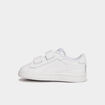 Tennis basses à scratchs en cuir Puma blanc bébé garçon