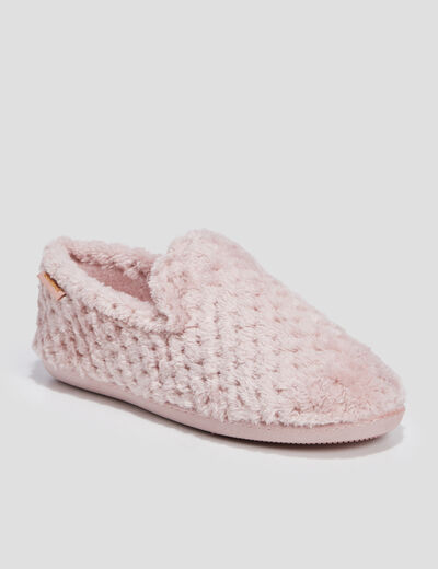 Chaussons Isotoner rose femme