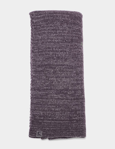 &Eacute;charpe tricot&eacute;e gris fonc&eacute; homme