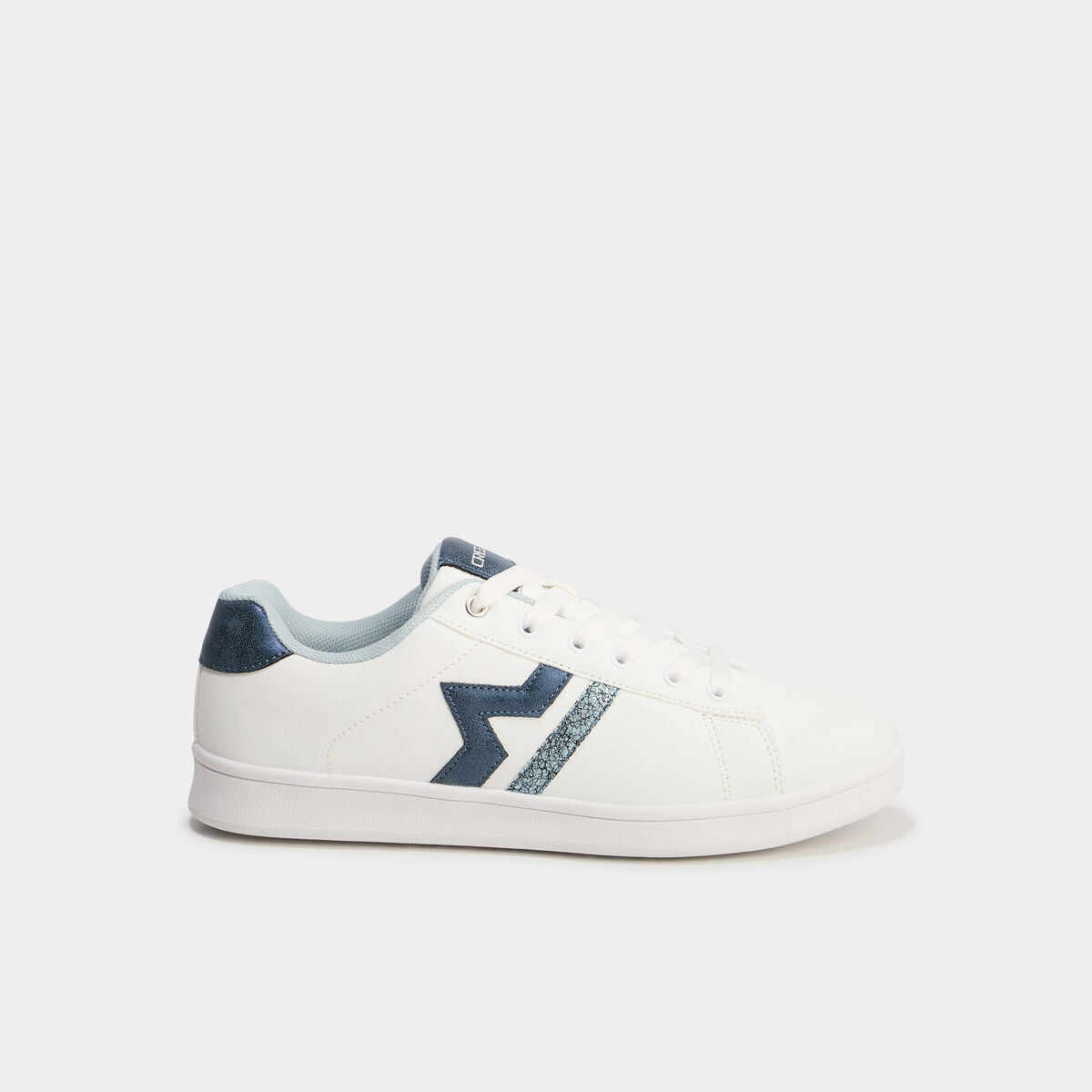 Tennis à lacets détails pailletés Creeks bleu marine femme