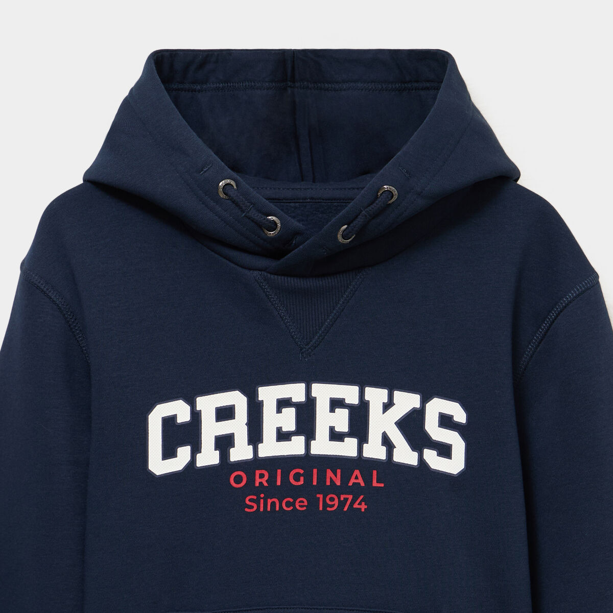 Sweat hoodie oversize 1 poche bleu marine gar&ccedil;on