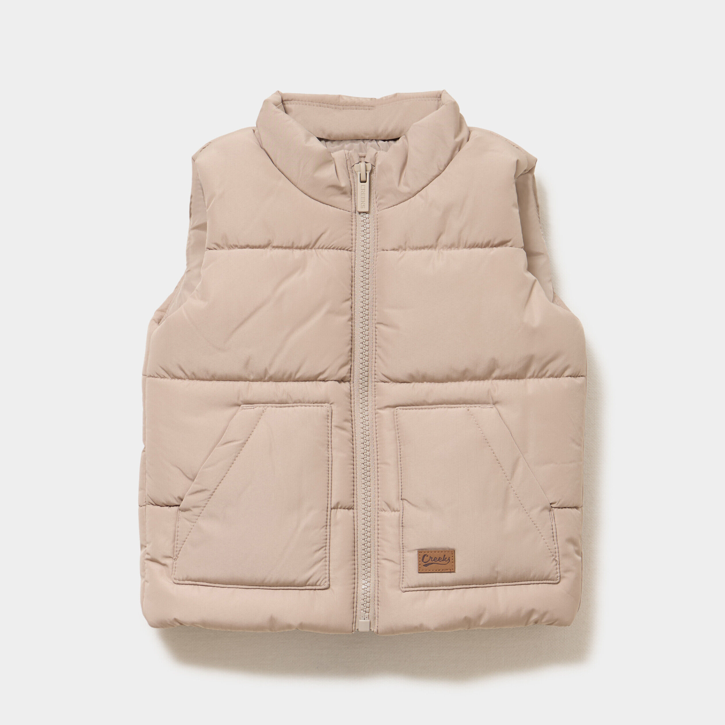 Doudoune sans manches imperméable zippée sable bébé garçon CREEKS