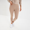 Legging élastiqué 7/8ème sable femme