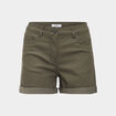 Short skinny 5 poches vert kaki femme