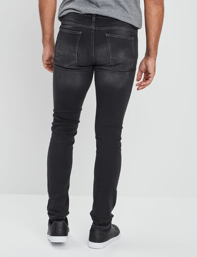Jeans skinny taille standard gris homme