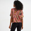T-shirt manches courtes amples multicolore femme