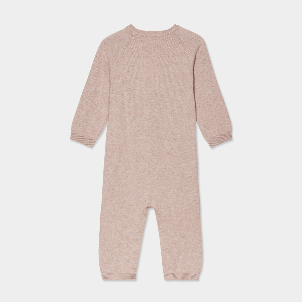 Combinaison tricot coton Kimbaloo taupe b&eacute;b&eacute;