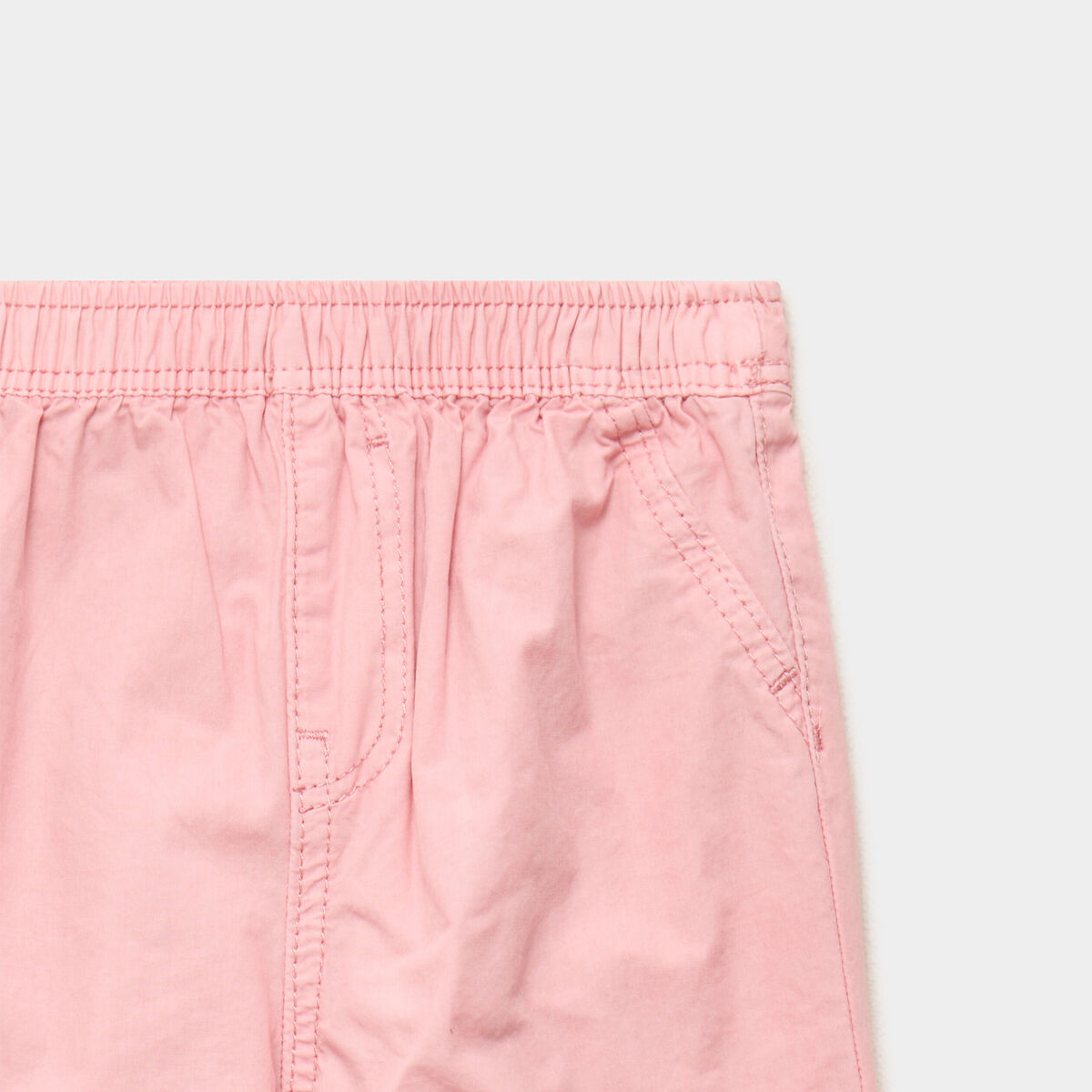 Pantalon jogger doublage coton rose poudr&eacute;e b&eacute;b&eacute; fille