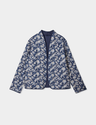 Veste matelassée réversible bleu marine femme grande taille