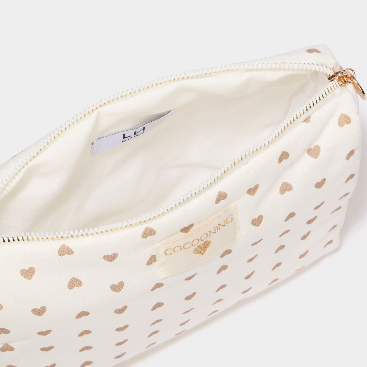 Trousse de toilette couleur or mixte