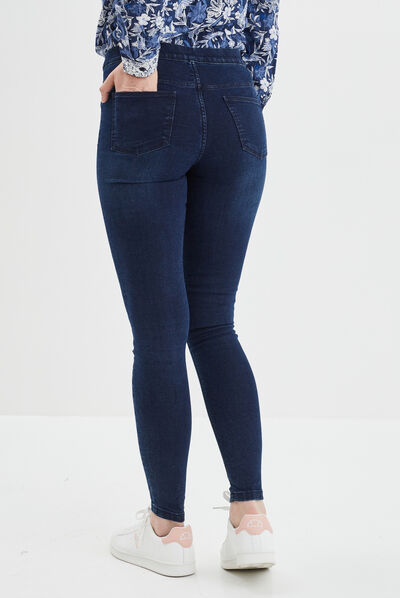 Jegging taille standard denim blue black femme