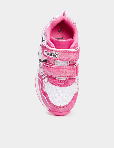 Baskets running lumineuses Minnie rose fille