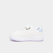 Tennis basses &agrave; scratchs Stitch blanc fille