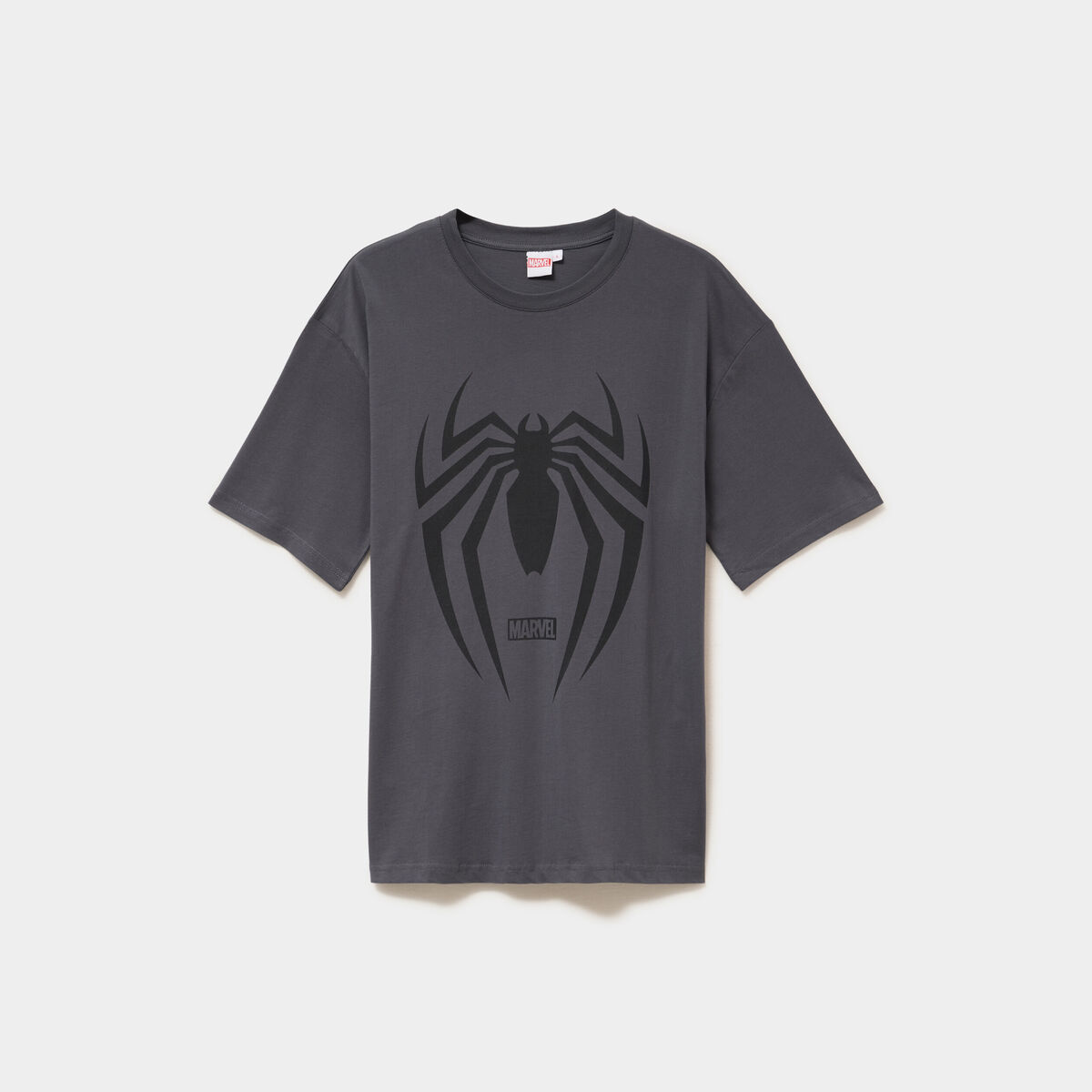 T-shirt manches courtes Spider-Man gris fonc&eacute; homme