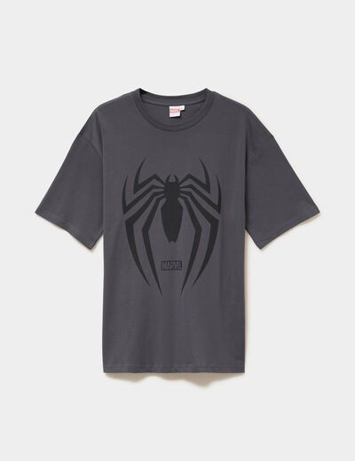 T-shirt manches courtes Spider-Man gris fonc&eacute; homme
