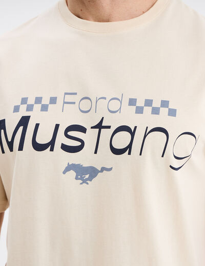 T-shirt manches courtes Ford Mustang sable homme