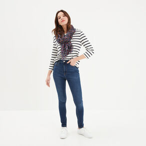 t shirt manches 34 col rond coton ecru femme T-shirt manches 3/4 col rond coton ecru femme