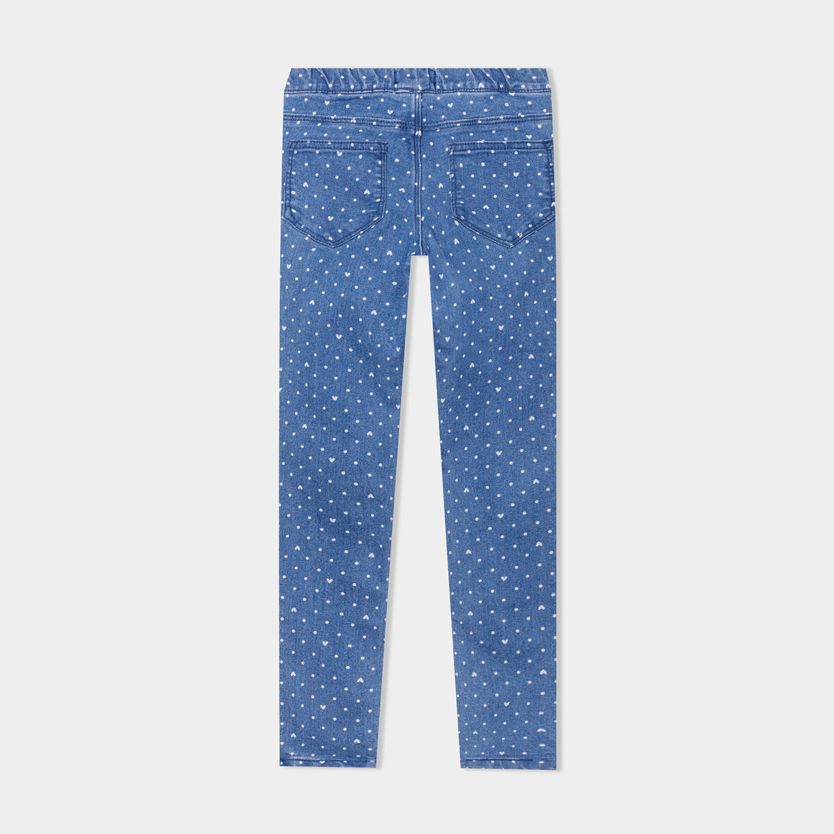 Jegging élastiqué 2 poches denim stone fille