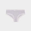 Shorty en dentelle coton gris femme