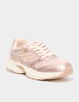 Baskets running rose femme