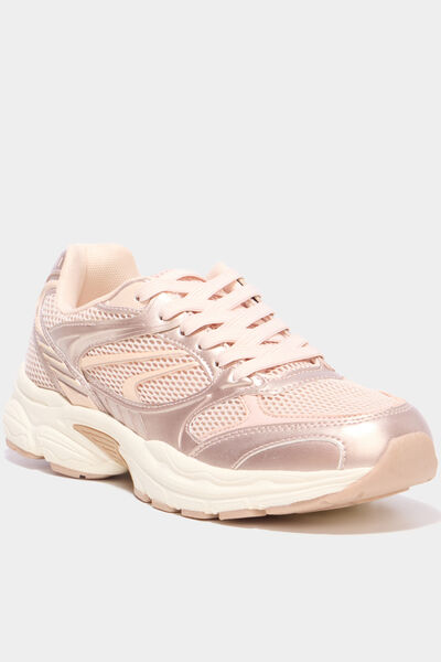 Baskets running rose femme