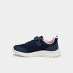Baskets running &agrave; scratchs bleu marine fille
