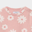 Sweat molletonn&eacute; manches longues rose b&eacute;b&eacute; fille