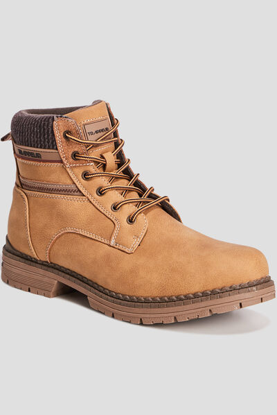 Bottines Trappeur jaune homme