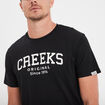 T-shirt manches courtes coton Creeks noir homme