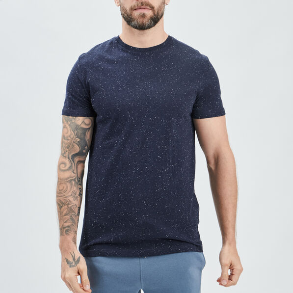 t shirt manches courtes bleu marine homme T-shirt manches courtes bleu marine homme