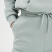 Pantalon jogging droit molleton vert pastel femme
