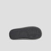 Chaussons mules intérieur fourré gris homme