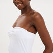 Bustier ajust&eacute; coton majoritaire blanc femme