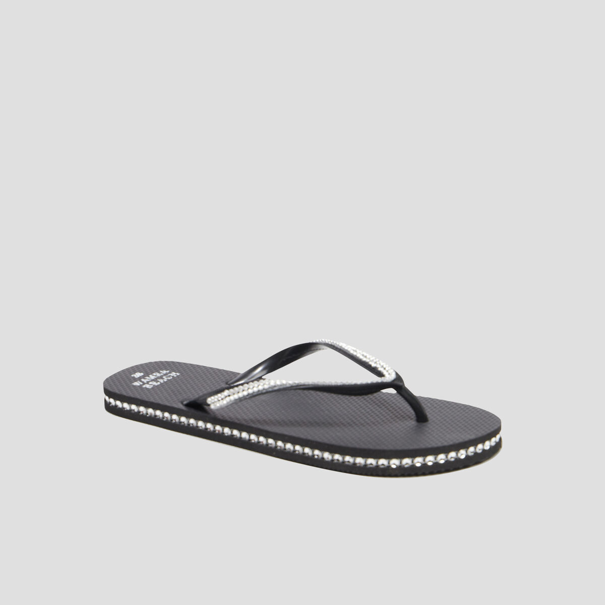 Tongs avec strass Wamea Beach noir femme