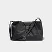 Sac port&eacute;-&eacute;paule rectangulaire noir femme