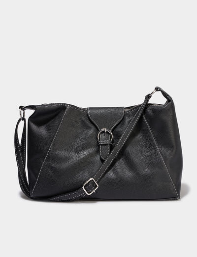 Sac port&eacute;-&eacute;paule rectangulaire noir femme