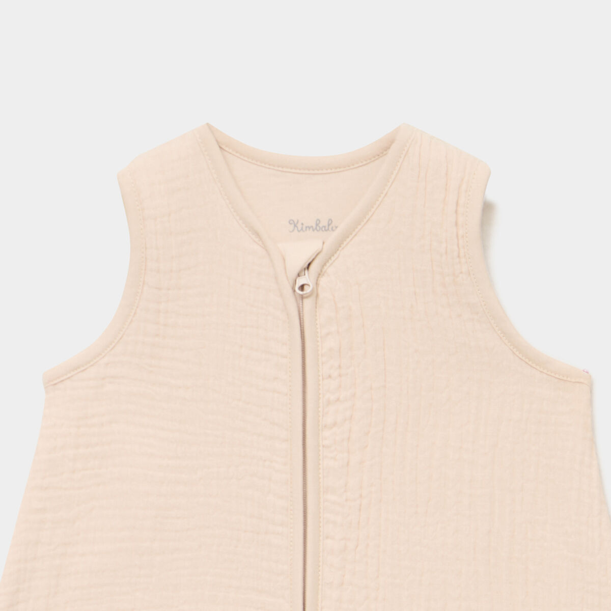 Gigoteuse gaze de coton ajustable TOG 1 taupe b&eacute;b&eacute;
