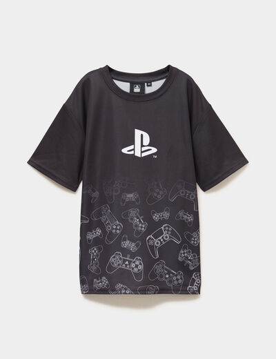 T-shirt manches courtes Playstation noir gar&ccedil;on