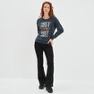 Sweat col rond Guns N' Roses noir femme