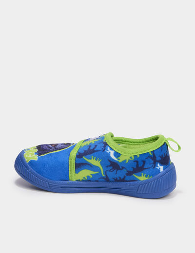 Chaussons &agrave; scratchs bleu gar&ccedil;on