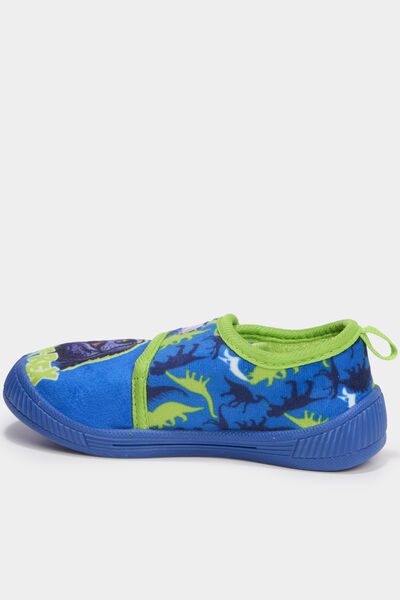 Chaussons &agrave; scratchs bleu gar&ccedil;on