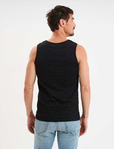 Débardeur bretelles larges noir homme