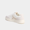 Baskets &agrave; lacets semelle plate sable homme
