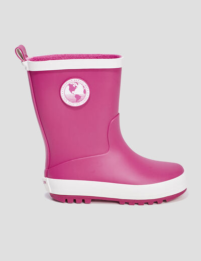 Bottes de pluie Trappeur rose fille