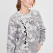 Sweat avec col rond Naruto gris femme