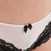 Shorty micro dentelle rose clair femme