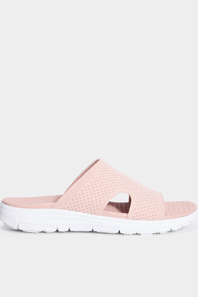 Chaussons mules confort rose femme